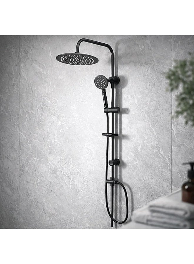 مساطر مع سماعة مدور ستانلس ستيل 201 اسود - Image 1